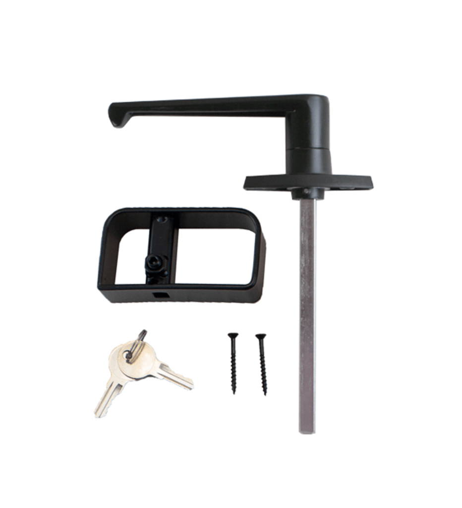 L - Handle Lock Black 5 - 1/2" - Cedar Ridge Products