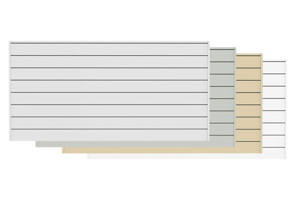 6" SLATWALL PANEL KIT (8 pcs, 32 sq ft)