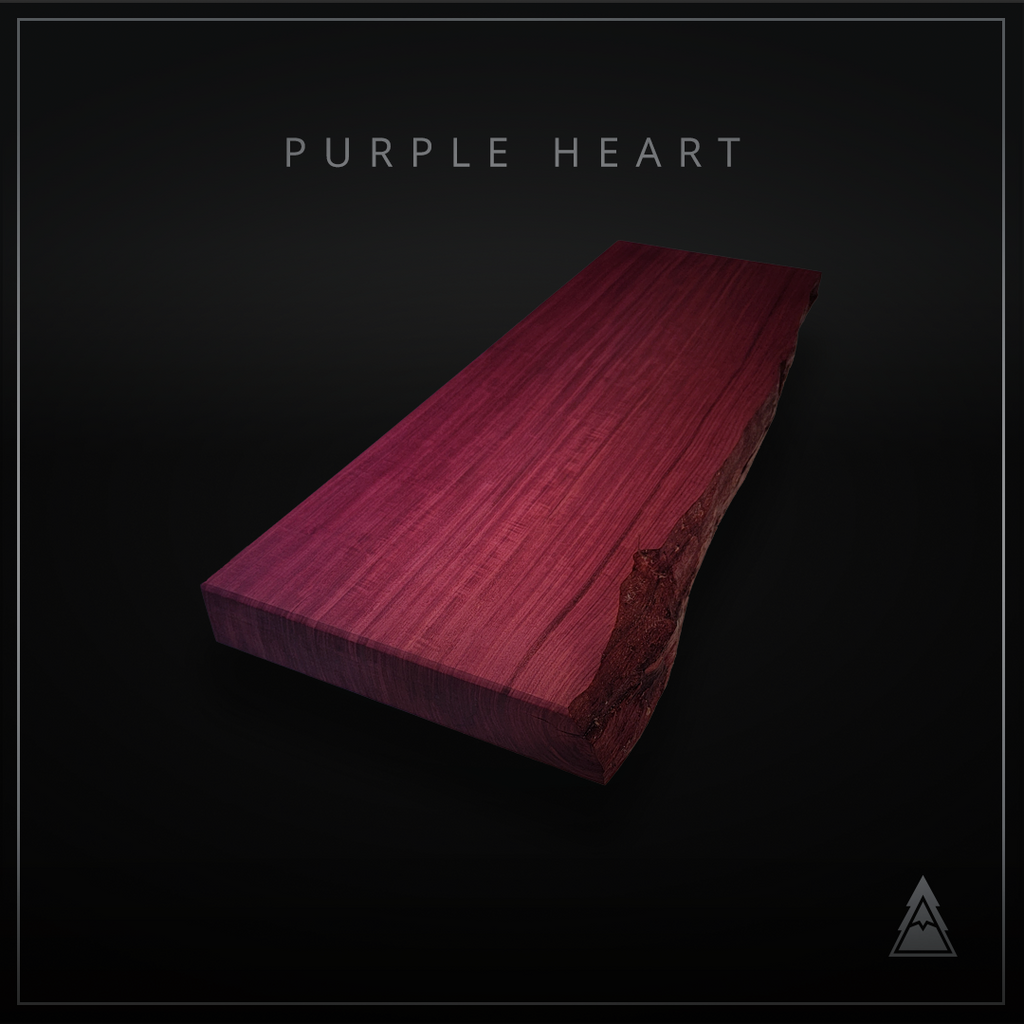 Purple Heart Exotic Wood End Table (15"x39"x2.5")